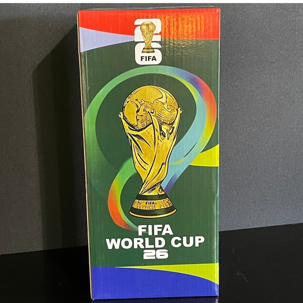 FIFA World Cup 26 Trophy Replica Soccer Memorabilia Gold OS NEW Collectible